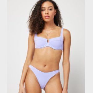 L*Space NWT Cabana Bikini Bottom Size Large Wisteria (Bitsy)